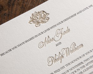 Wedding stationery