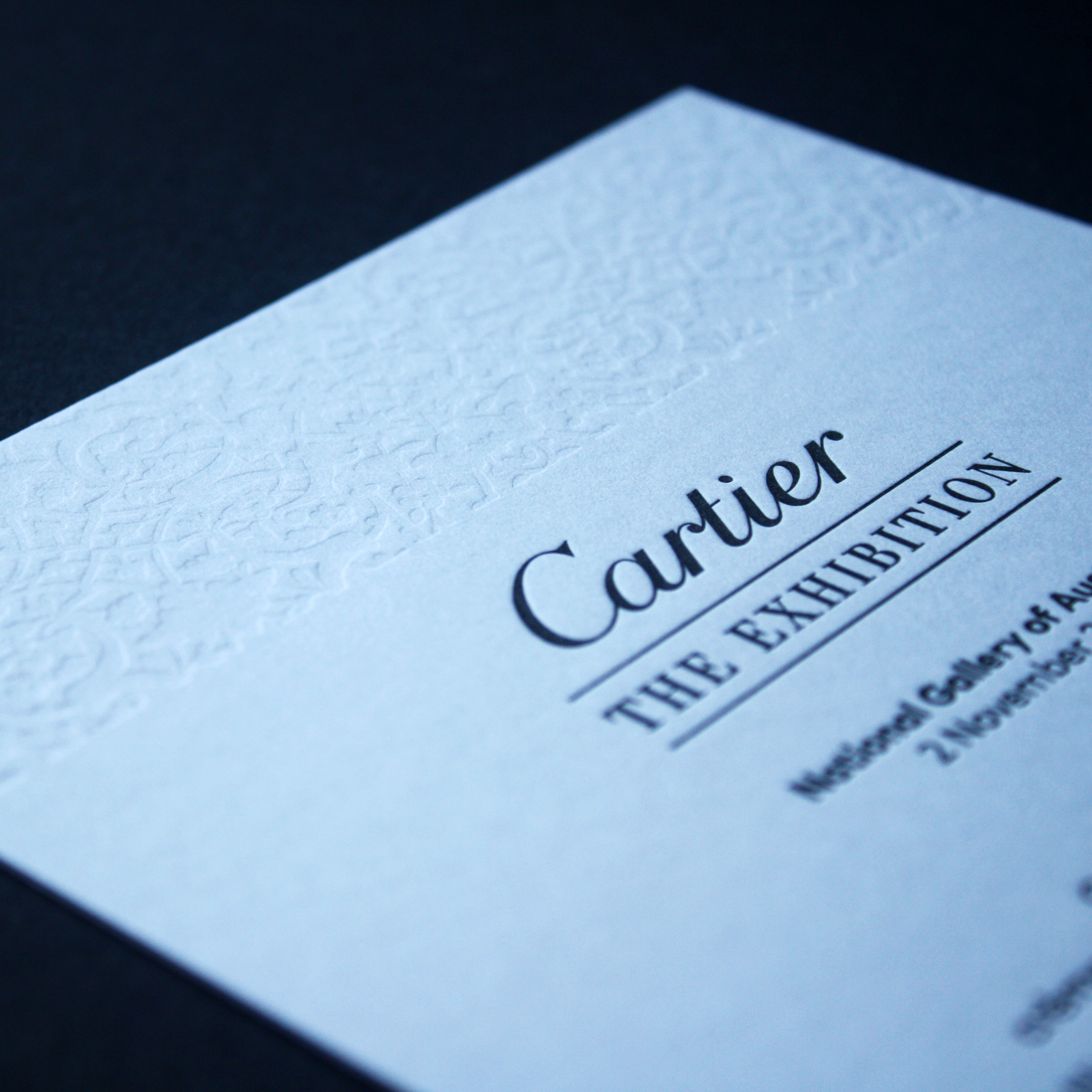 Cartier event stationery