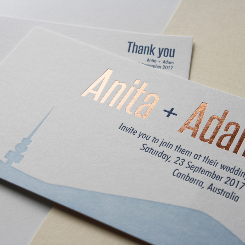 Wedding invites by Artforme